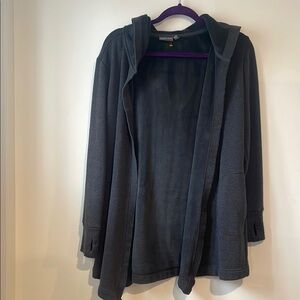 Gray Hooded Women's Jacket Cardigan Athleta Sz XS